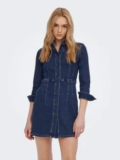 ONLY Maxi Jurken Jurk Dames Blauw -ONLY Elegant winkel 002435aa2b4ff89ee76d4abd67349aa6