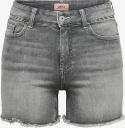 ONLY Denim Shorts Slimfit Jeans Blush Dames Grijs