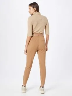 ONLY Pantalons Tapered Broek POPTRASH YO EASY Dames Lichtbruin -ONLY Elegant winkel 0155da447341276b0940af1d2ad5cd04