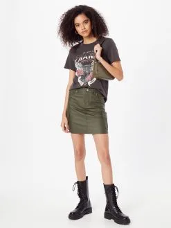 ONLY T-shirts Shirt Dames Donkergrijs -ONLY Elegant winkel 016d885c82ffe9aaadabf689aeb48609