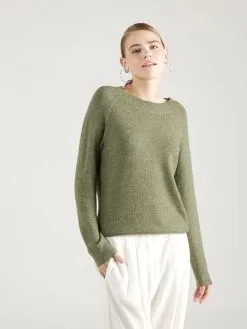 ONLY Fijngebreide Truien Trui RICA Dames Donkergroen -ONLY Elegant winkel 017521c30038fa775e056e71816b1289