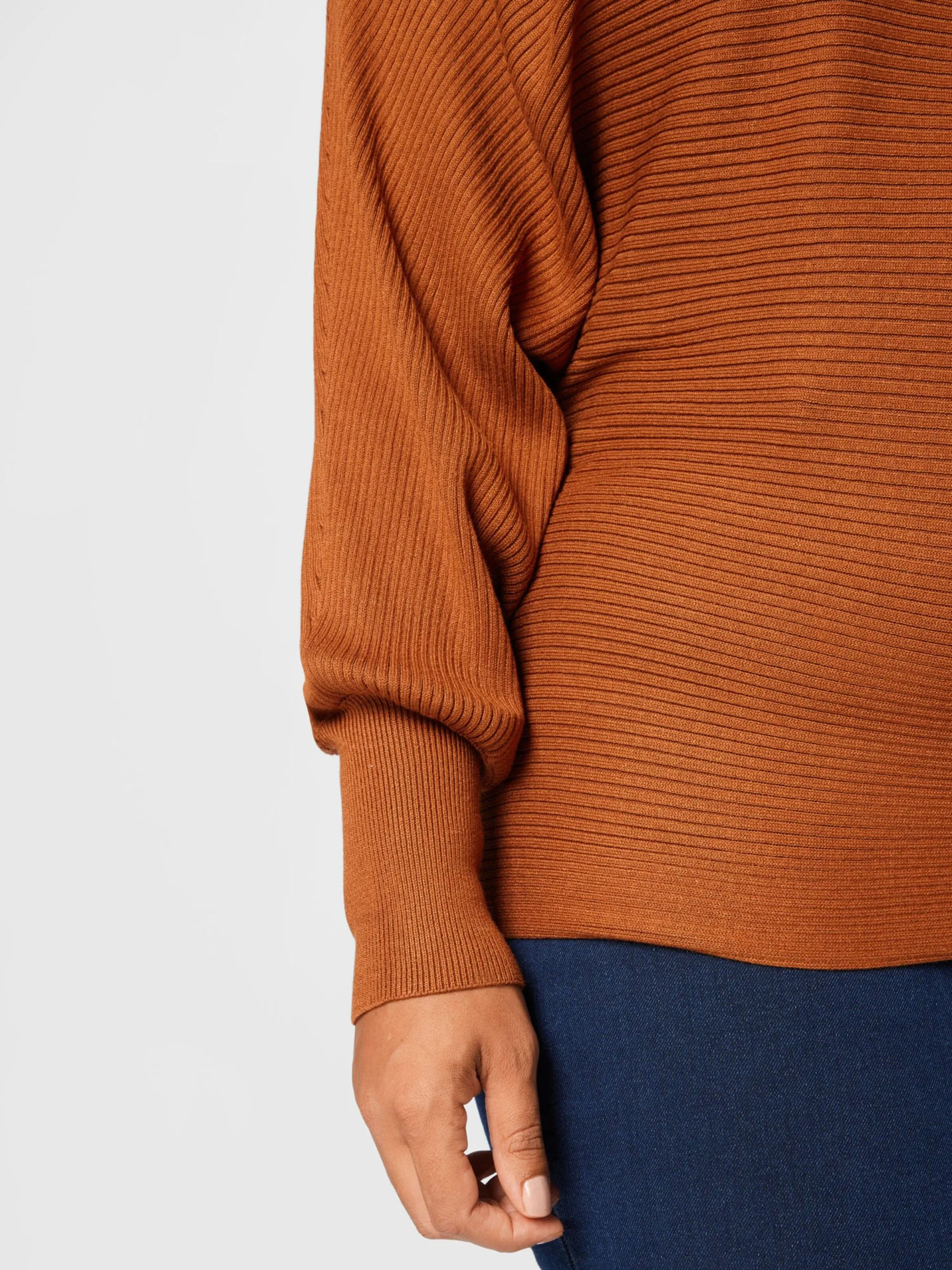 Basic Truien Trui ADALINE Dames Cognac 2 Basic Truien Trui ADALINE Dames Cognac - Afbeelding 2