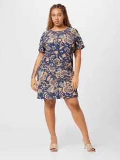 ONLY CARMAKOMA Mini Jurken Jurk LUXIVA Dames Marine -ONLY Elegant winkel 01d1b1705240e5667fdc62f69f4556ec