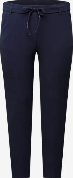 ONLY CARMAKOMA Pantalons Slimfit Broek Dames Donkerblauw