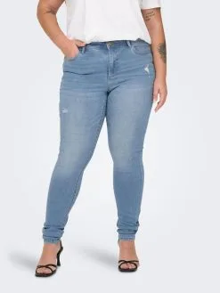 ONLY CARMAKOMA Jeans Skinny Jeans Sally Dames Lichtblauw -ONLY Elegant winkel 023ababeb3095bf8165a389f3e5a18e6