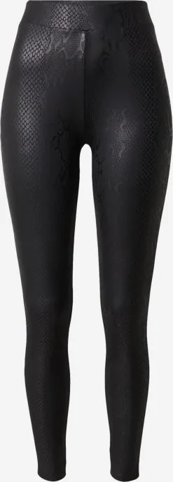 ONLY Leren Broeken Skinny Leggings SANIRA Dames Zwart