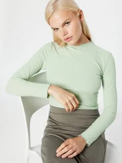 ONLY Longsleeves Shirt EMMA Dames Lichtgroen -ONLY Elegant winkel 02530e261563ae470b37c59db8177f31