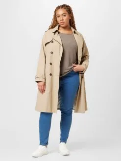 ONLY CARMAKOMA Shirts Met 3/4 Mouw Shirt LAMOUR Dames Bruin Gemêleerd -ONLY Elegant winkel 0261a3540a9e6f860f4c215776fcfd47