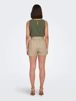 ONLY Shorts Loosefit Broek SMILLA Dames Beige -ONLY Elegant winkel 02d1cdb0981e84e317da7d48068b64a9
