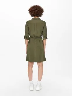 ONLY Blousejurken Blousejurk Acadia-Aris Dames Donkergroen -ONLY Elegant winkel 030c71a60ec99f891865cb305fa7eb5c