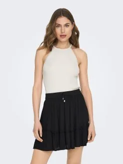 ONLY Tops Gebreide Top GEMMA Dames Wit -ONLY Elegant winkel 034ca0131bc5d4ed9fcb871f6a7736ca