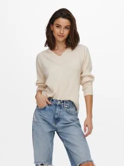 ONLY Basic Truien Trui Cari Dames Champagne -ONLY Elegant winkel 0355c2bcb19c63e0aa1a46e358b0efdf