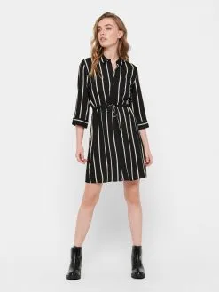 ONLY Blousejurken Blousejurk Tamari Dames Zwart -ONLY Elegant winkel 03583628766c1a2be6aa30acdd648807