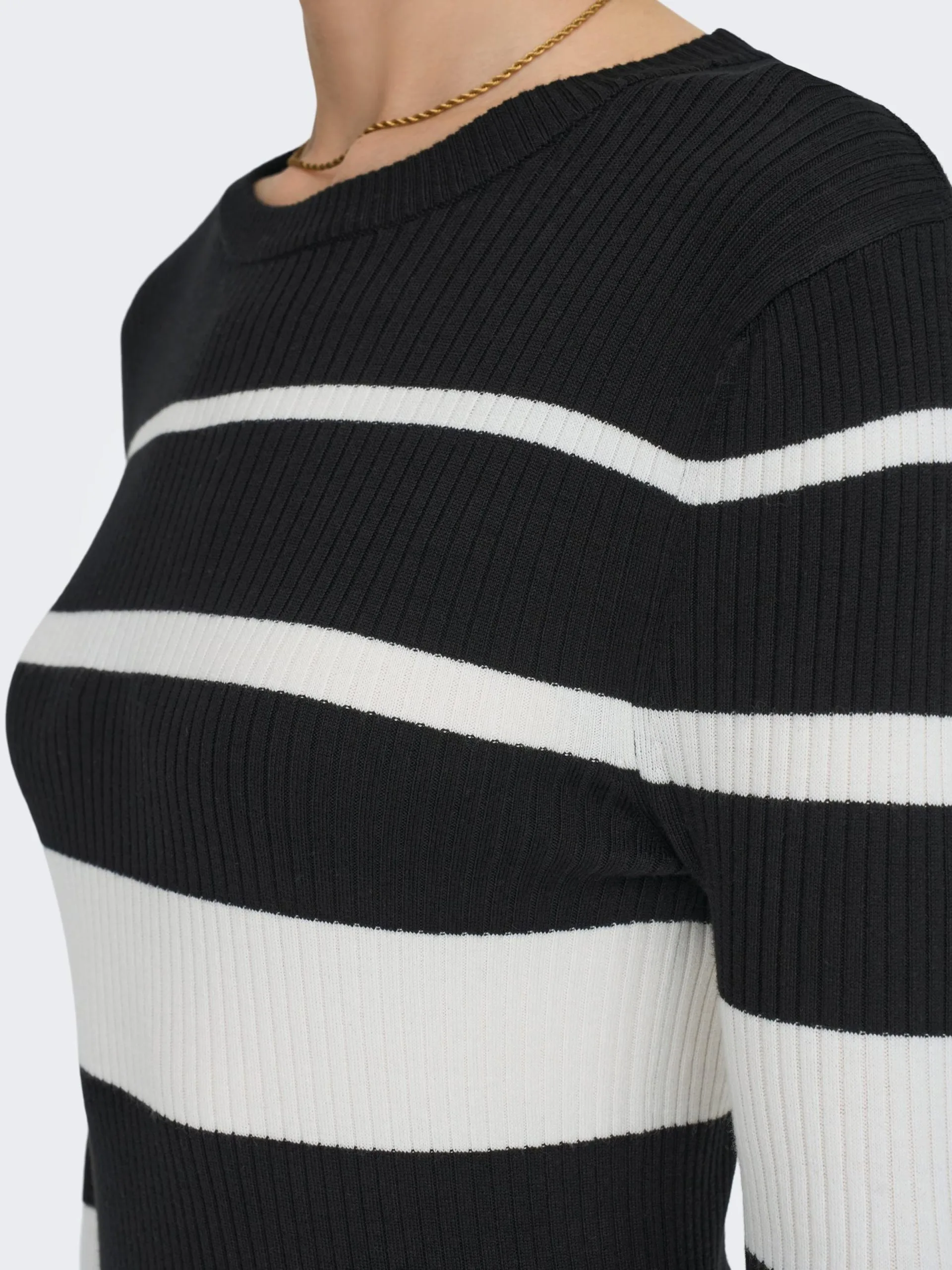 ONLY Gebreide Jurken Gebreide Jurk Mauve Dames Zwart 7 ONLY Gebreide Jurken Gebreide Jurk Mauve Dames Zwart - Afbeelding 7