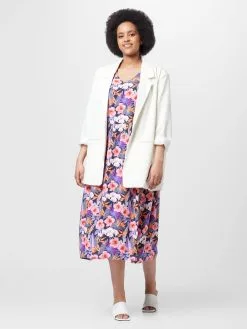 ONLY CARMAKOMA Zomerjurken Zomerjurk NOVA ELLA Dames Nachtblauw -ONLY Elegant winkel 03de26db62a88c960ac017e0294510ea