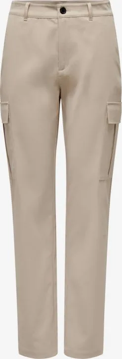 ONLY Cargobroeken Regular Cargobroek Lagga Dames Lichtbeige