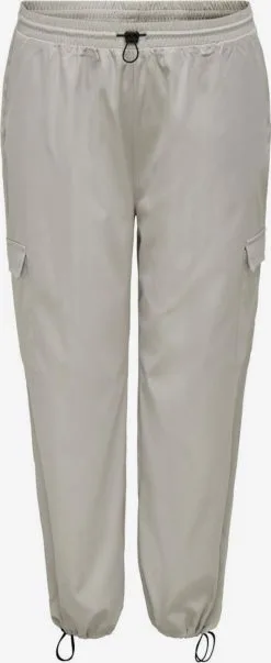 ONLY CARMAKOMA Cargobroeken Tapered Cargobroek Dames Grijs