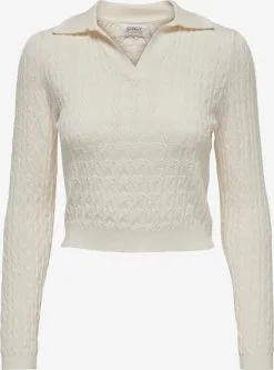 ONLY Fijngebreide Truien Trui SVALA Dames Parelwit