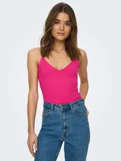 ONLY Spaghetti Tops Top Ea Dames Roze -ONLY Elegant winkel 05a231054880ca3ea76decbdb8025212