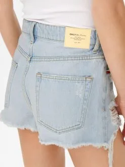 ONLY Denim Shorts Regular Jeans ROBYN Dames Lichtblauw -ONLY Elegant winkel 05e3382c33364340808423bee98dad38
