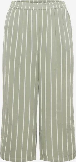 ONLY CARMAKOMA Pantalons Wide Leg Broek Dames Pastelgroen