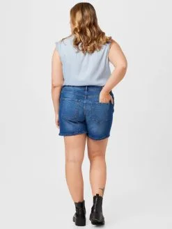 ONLY CARMAKOMA Denim Shorts Regular Jeans ENEDA Dames Blauw -ONLY Elegant winkel 0845e0d450b33f5c9b2f1bb911e6150f