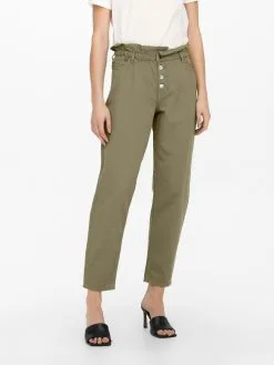 ONLY Mom Jeans Tapered Jeans CUBA Dames Olijfgroen -ONLY Elegant winkel 0914ec9b0a11ce43b042c58821545009