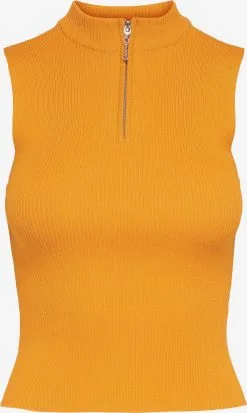 ONLY Tops Gebreide Top Emmy Dames Lichtoranje