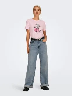 ONLY T-shirts Shirt KITA Dames Rosa / Lichtroze -ONLY Elegant winkel 0a3a2ffe69939c1b5a7cb533f1d8dc45