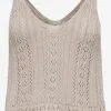 ONLY Tops Gebreide Top Lyzet Dames Stone Grey