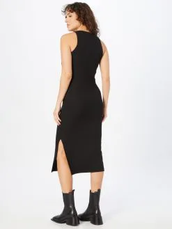 ONLY Midi Jurken Jurk NILLA Dames Zwart -ONLY Elegant winkel 0bf0d4b5e5a3d4fec7022d04a565202f