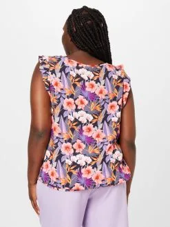 ONLY CARMAKOMA Uitgaanstops Top Ella Dames Nachtblauw -ONLY Elegant winkel 0c6f0fd6612910afbe3c3cadfd2be3e8