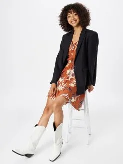 ONLY Mini Jurken Jurk NOVA Dames Bruin -ONLY Elegant winkel 0ca81922b369063aeb6374400a9c9852