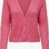 ONLY Vesten Gebreid Vest Alvi Dames Pink