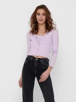 ONLY Vesten Gebreid Vest Dames Sering / Lichtlila 8 ONLY Vesten Gebreid Vest Dames Sering / Lichtlila -ONLY Elegant winkel 0d1a4405bef4fe7ad2e3341b1d13b635