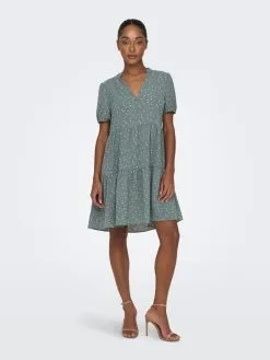 ONLY Mini Jurken Jurk Dames Groen -ONLY Elegant winkel 0d1ed04f0e5f58eb6eefaed74dab17e1