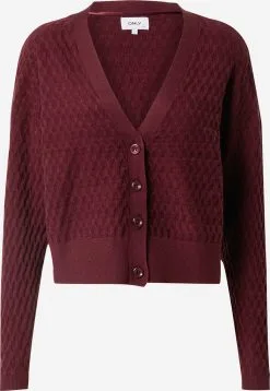 ONLY Vesten Gebreid Vest FAYE Dames Wijnrood