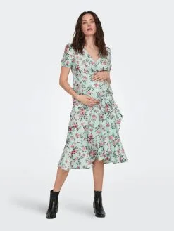 ONLY MATERNITY Mini Jurken Jurk Dames Groen / Spar -ONLY Elegant winkel 0d6f90c89a9f6eb7a585d172e230514f