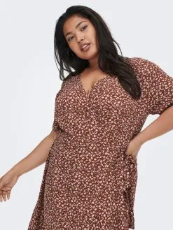 ONLY CARMAKOMA Mini Jurken Jurk Livia Dames Bloedrood -ONLY Elegant winkel 0d7c1685b1697725f944117a072c97cd