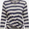 ONLY Shirts Met 3/4 Mouw Shirt Lira Dames Donkerblauw