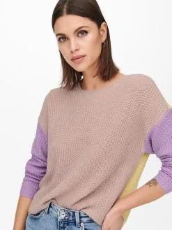 ONLY Fijngebreide Truien Trui Nicci Dames Roze -ONLY Elegant winkel 0df8afc4474205606dd7762becd4f7e8