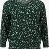 ONLY CARMAKOMA Longsleeves Shirt Dames Donkergroen