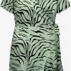 ONLY CARMAKOMA Mini Jurken Jurk Livia Dames Groen