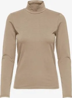 ONLY Longsleeves Shirt Live Dames Beige