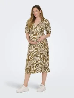 ONLY MATERNITY Zomerjurken Zomerjurk Dames Beige -ONLY Elegant winkel 0ed0914c9dc145c50247d5712152de53