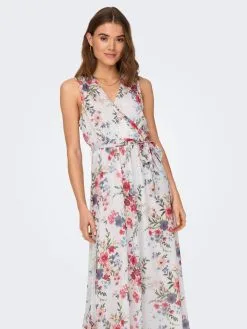 ONLY Maxi Jurken Zomerjurk Asta Sofia Dames Wit -ONLY Elegant winkel 0f32158c06e31799a0217852cfdf6dd8
