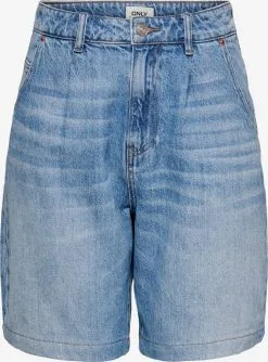 ONLY Jeans Regular Bandplooi Jeans Verna Dames Blauw