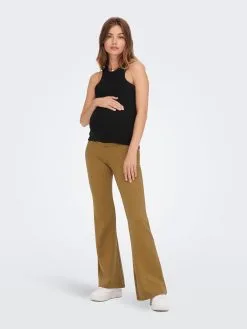 ONLY MATERNITY Pantalons Flared Broek FEVER Dames Lichtbruin -ONLY Elegant winkel 10ff922695ed45ce8156281eda07fd37