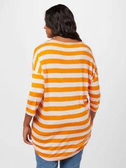 ONLY CARMAKOMA Shirts Met 3/4 Mouw Shirt LICAP Dames Oranje -ONLY Elegant winkel 116061a41caef4cdbeaf6477a7c109ed