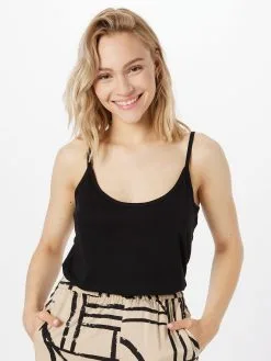 ONLY Tanktops Top MAY Dames Kaki / Zwart -ONLY Elegant winkel 11b4bfbed09d968cf5d27e87ae9321d5